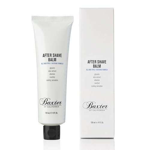 Baxter of California Men's After Shave Balm – Cooling Soothing Post-Shave Moisturizer (4 fl. oz) Avelisse