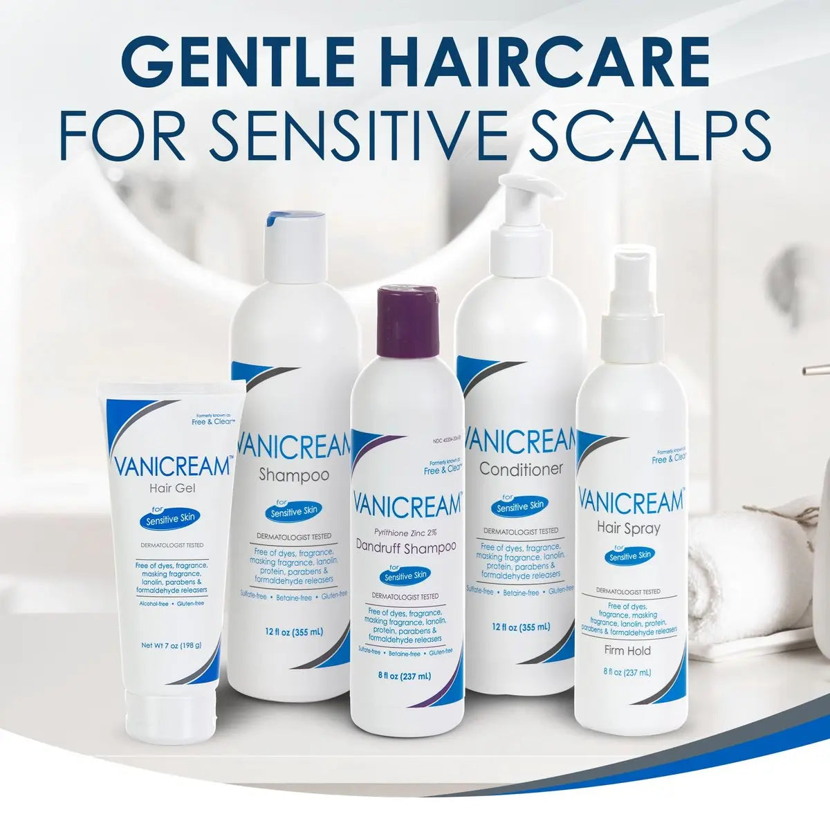 Vanicream Hair Shampoo 12 Oz – Gentle, Sulfate-Free Formula for Sensitive Scalps Avelisse