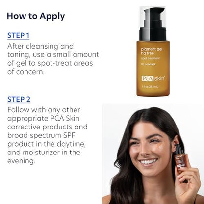 PCA SKIN Hydroquinone-Free Pigment Gel Dark Spot Corrector – Brightening Serum for Hyperpigmentation, Even Skin Tone, 1.0 oz Avelisse