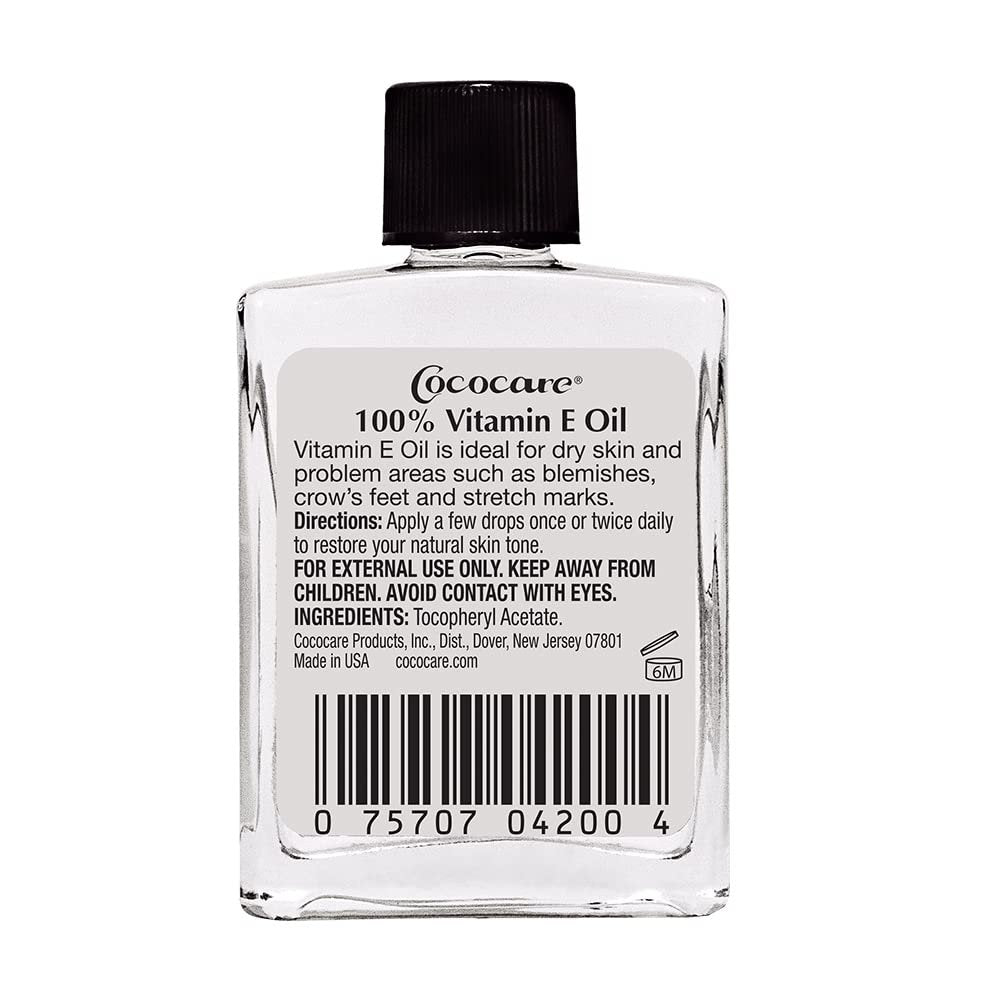 COCOCARE 100% Pure Vitamin E Oil - Moisturizing & Nourishing Skin and Hair Oil, 1 Fl Oz - görsel 3