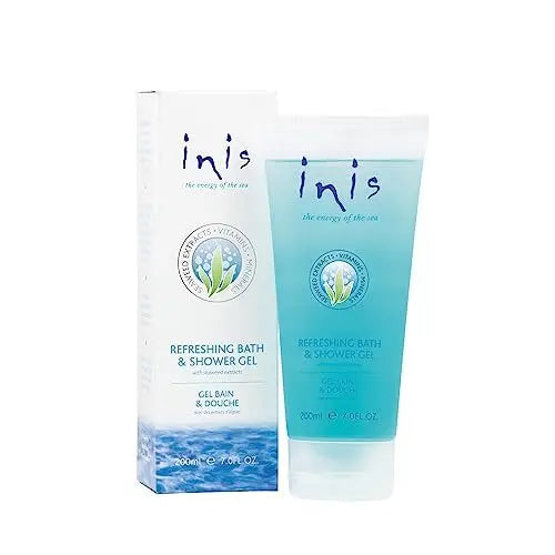 Inis the Energy of the Sea Refreshing Bath and Shower Gel - Sulfate Free Body Wash for Women and Men - Ocean Fresh Fragrance - 7 Fl Oz Avelisse
