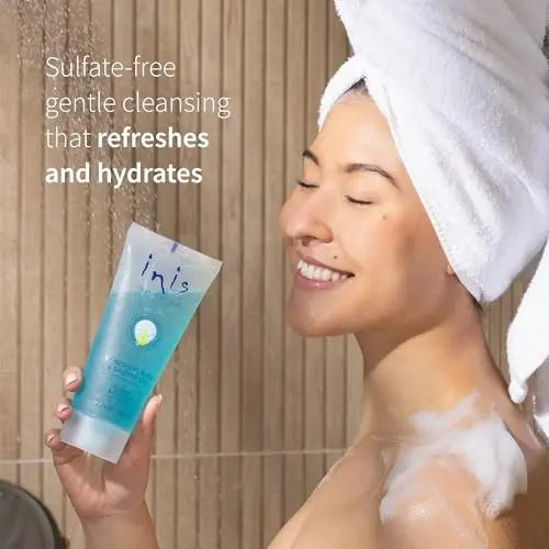 Inis the Energy of the Sea Refreshing Bath and Shower Gel - Sulfate Free Body Wash for Women and Men - Ocean Fresh Fragrance - 7 Fl Oz Avelisse