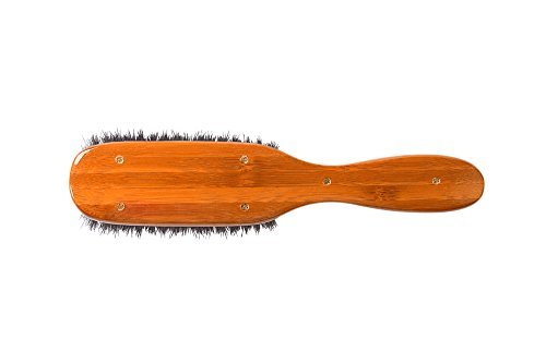 Bass Brushes Semi Oval Boar Bristle Hair Brush - Gentle Detangling & Shine Enhancing, 1 Count Avelisse