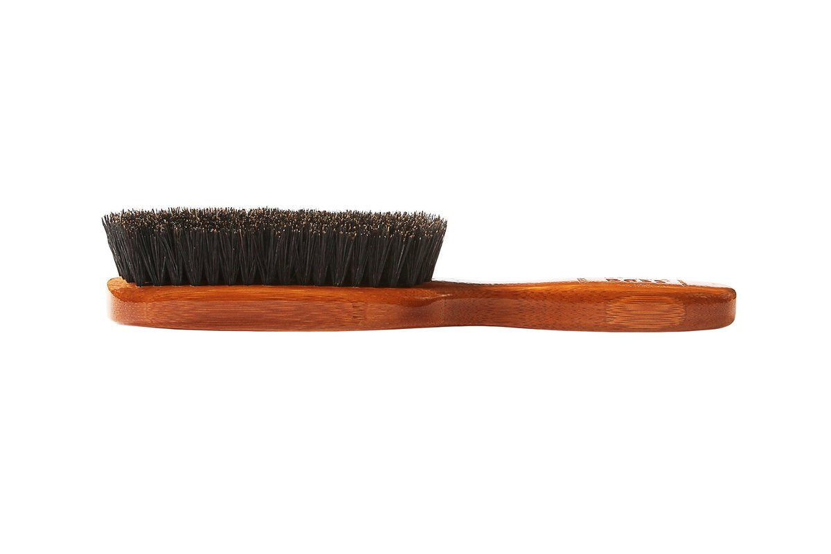Bass Brushes Semi Oval Boar Bristle Hair Brush - Gentle Detangling & Shine Enhancing, 1 Count Avelisse
