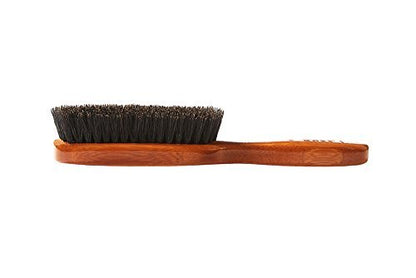 Bass Brushes Semi Oval Boar Bristle Hair Brush - Gentle Detangling & Shine Enhancing, 1 Count Avelisse