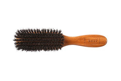 Bass Brushes Semi Oval Boar Bristle Hair Brush - Gentle Detangling & Shine Enhancing, 1 Count Avelisse