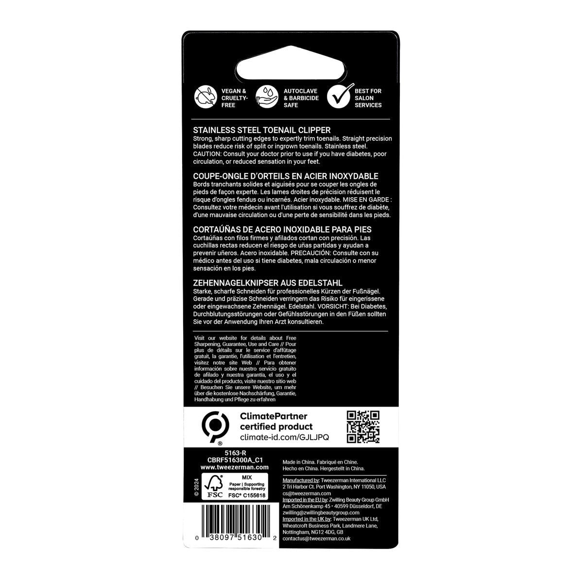 Tweezerman Stainless Steel Toenail Clipper – Precision Grooming for Healthy Feet Avelisse
