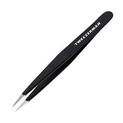 Tweezerman Stainless Steel Point Tweezer – Precision Point Tweezer for Fine Hair Removal (Assorted Colors) Avelisse