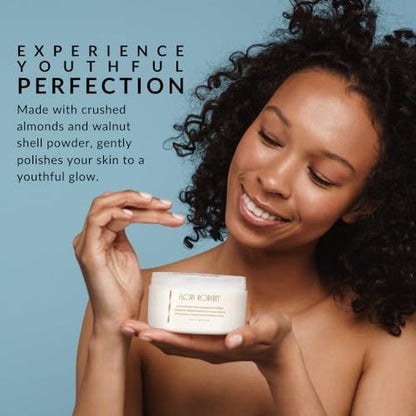 Flori Roberts Exfoliating Facial Scrub & Mask – Moisturizing Face Scrub for Deeper Skin Tones, 4 oz