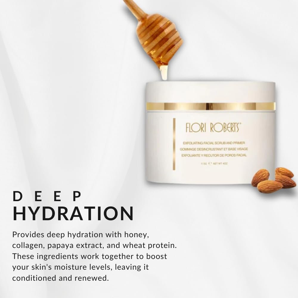 Flori Roberts Exfoliating Facial Scrub & Mask – Moisturizing Face Scrub for Deeper Skin Tones, 4 oz - görsel 9
