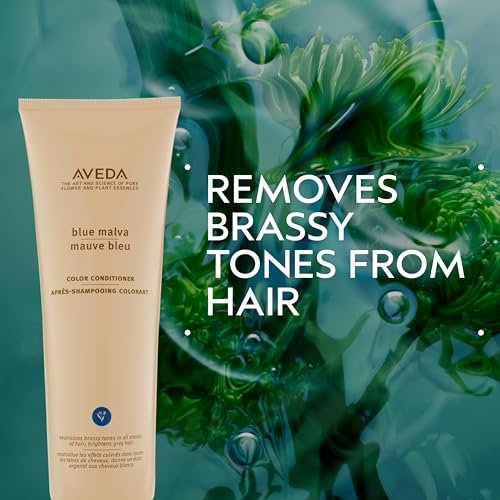 Aveda Blue Malva Color Conditioner - Purple Conditioner for Silver, Gray & Blonde Hair - Neutralizes Brassiness - Deeply Conditions - 8.5 fl oz Avelisse