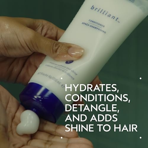 Aveda Brilliant Conditioner - Hydrating, Detangling, Smoothing Conditioner with Jojoba and Babassu Oils for All Hair Types, 6.7 fl oz Avelisse