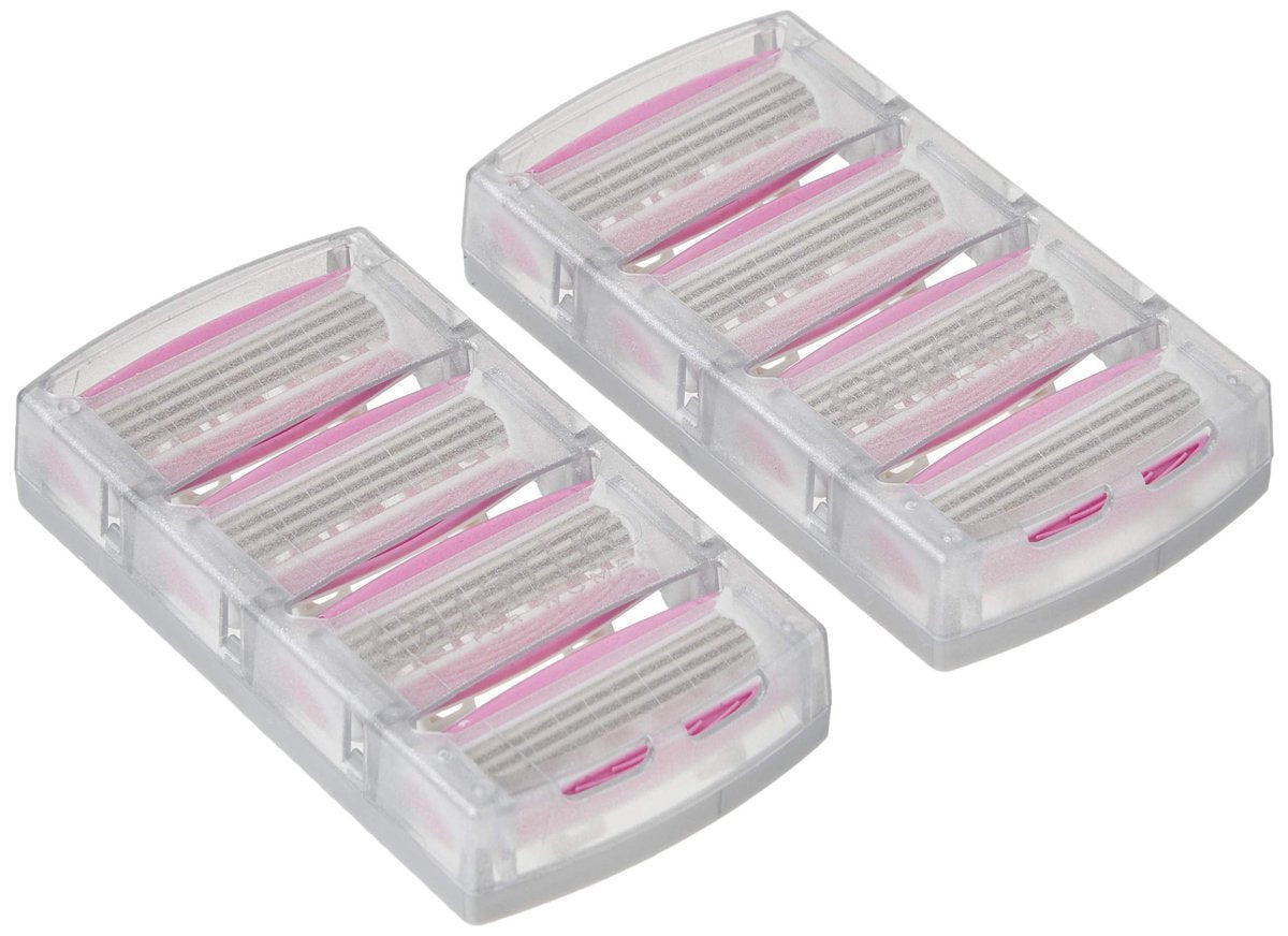 Schick Quattro for Women Razor Refill Cartridges, 8 Count (Pack of 2, 4 Cartridges Each) with Aloe and Vitamin E Avelisse
