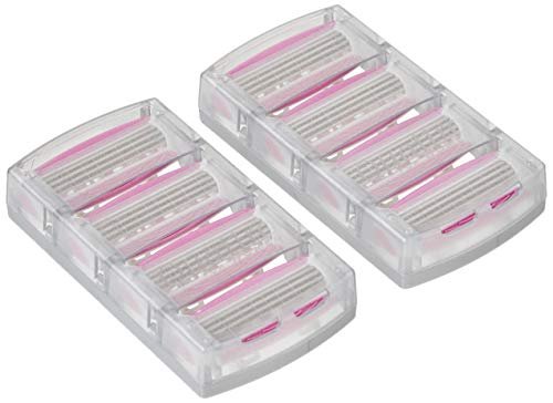 Schick Quattro for Women Razor Refill Cartridges, 8 Count (Pack of 2, 4 Cartridges Each) with Aloe and Vitamin E Avelisse