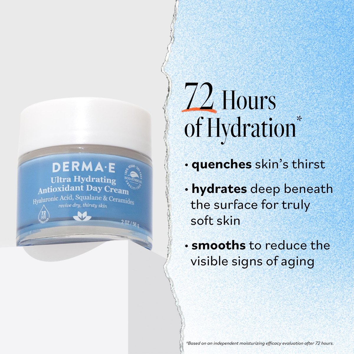 Derma E Ultra Hydrating Antioxidant Day Cream – Face Moisturizer with Hyaluronic Acid, Squalane, and Ceramides for Sensitive Skin, 2 oz Avelisse
