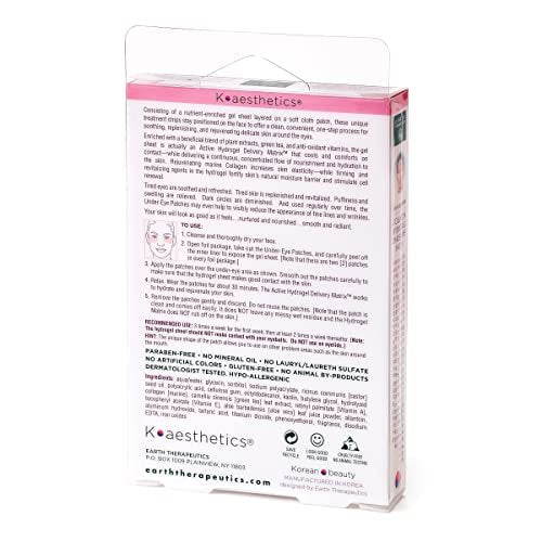 Earth Therapeutics Hydrogel Collagen Under-Eye Patches – Reduce Wrinkles, Puffy Eyes, Dark Circles – 5 Pairs - görsel 12