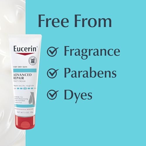 Eucerin Advanced Repair Foot Cream for Dry Feet and Heels – 3 Oz Tube, Pack of 3 - görsel 14