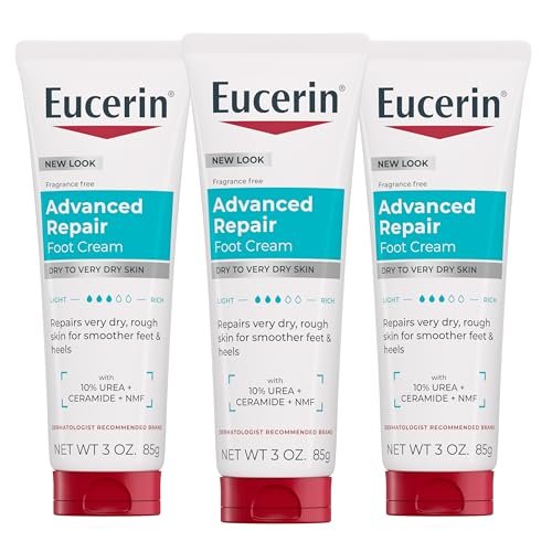 Eucerin Advanced Repair Foot Cream for Dry Feet and Heels – 3 Oz Tube, Pack of 3 - görsel 2