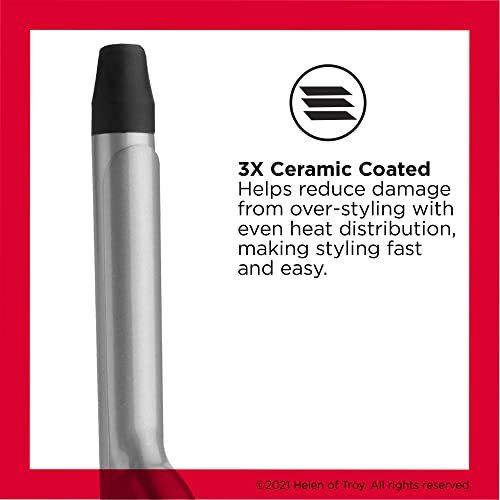 Revlon Perfect Heat Triple Ceramic Curling Iron - 3/4 Inch Barrel for Tight, Silky Curls Avelisse