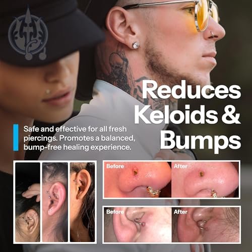 H2Ocean Piercing Aftercare Spray – Sea Salt Solution for New & Healing Body Piercings – Ear, Nose, Navel, Oral & Facial Piercing Cleaner – 4 oz - görsel 10