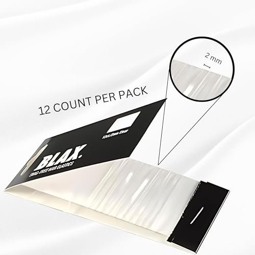 Blax Clear Hair Elastics – Snag-Free Transparent Hair Ties, No-Damage Hair Rubber Bands, 2mm, 12 Count - görsel 6