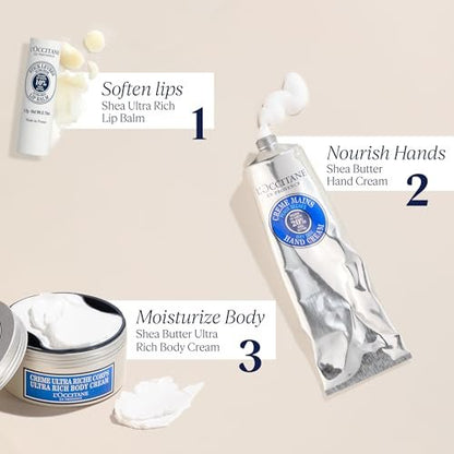 L'OCCITANE 10% Organic Shea Butter Ultra Rich Lip Balm Stick - Moisturizes, Nourishes & Repairs Dry, Chapped Lips - Long Lasting, Vegan