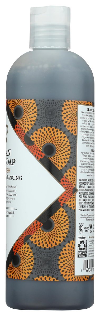 Nubian Heritage African Black Soap Body Wash, 13 oz - Natural & Moisturizing Avelisse