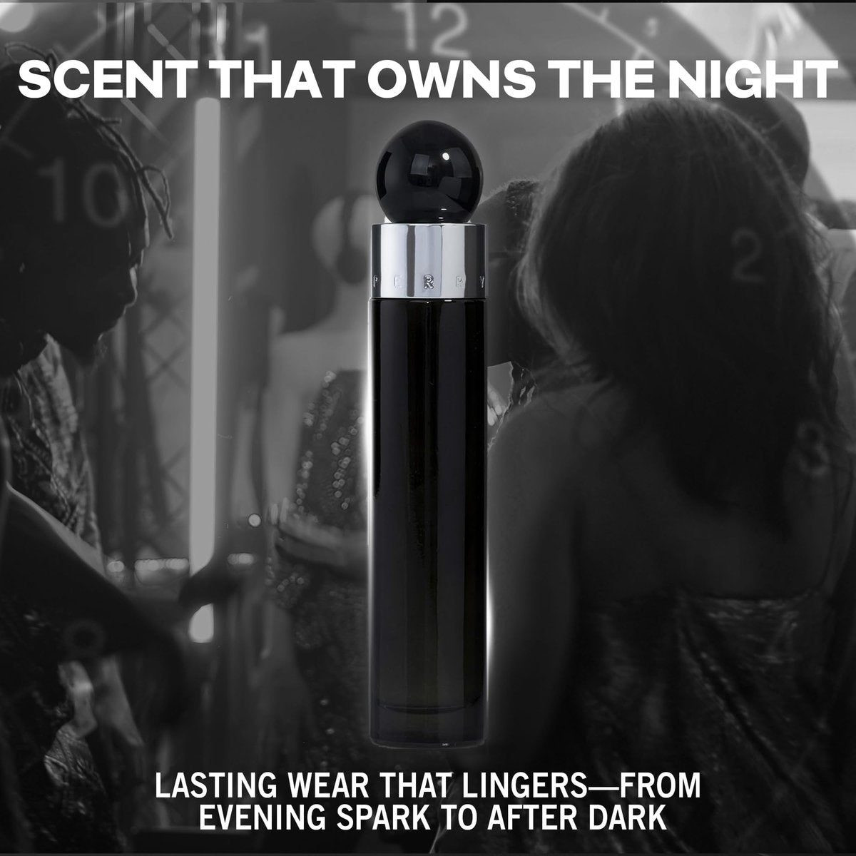 Perry Ellis 360° Black Eau De Toilette Spray for Men - Long Lasting Cologne with Notes of Ginger, Cardamom & Tobacco Leaf - 3.4 fl oz (100 mL) Avelisse
