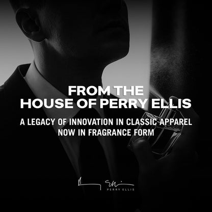 Perry Ellis 360° Black Eau De Toilette Spray for Men - Long Lasting Cologne with Notes of Ginger, Cardamom & Tobacco Leaf - 3.4 fl oz (100 mL) Avelisse
