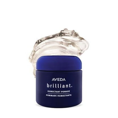Aveda Brilliant Humectant Pomade | Enhances Curls | Adds Shine & Definition | for Wavy, Curly & Coily Hair | Jasmine, Rose, Clove Aroma | 2.5 oz