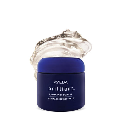 Aveda Brilliant Humectant Pomade | Enhances Curls | Adds Shine & Definition | for Wavy, Curly & Coily Hair | Jasmine, Rose, Clove Aroma | 2.5 oz