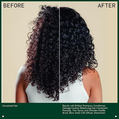 Aveda Brilliant Humectant Pomade | Enhances Curls | Adds Shine & Definition | for Wavy, Curly & Coily Hair | Jasmine, Rose, Clove Aroma | 2.5 oz