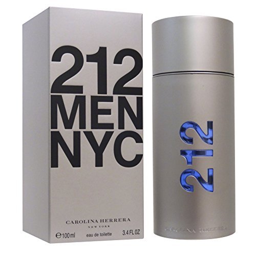 Carolina Herrera 212 Men EDT Spray - Fresh Green and Spicy Sandalwood Scent, 3.4 oz Avelisse