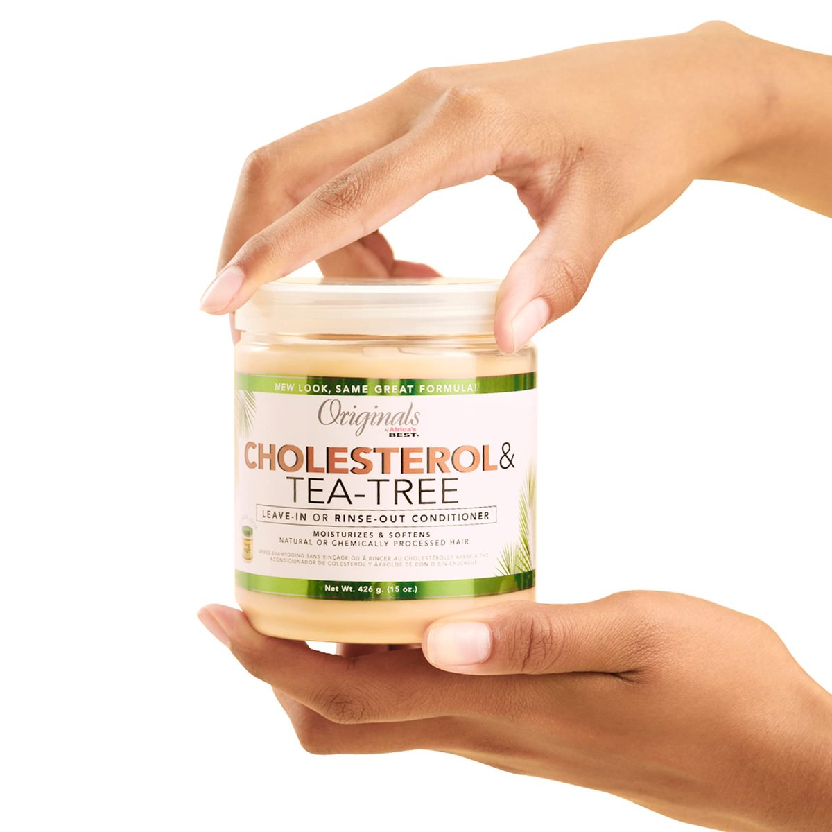 Originals by Africa's Best Cholesterol Tea Tree Oil Conditioner - Rinse-Out Plus Leave-In, Repair & Revitalize Damaged, Dry, Overprocessed Hair, 15 oz - görsel 7