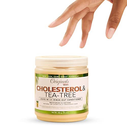 Originals by Africa's Best Cholesterol Tea Tree Oil Conditioner - Rinse-Out Plus Leave-In, Repair & Revitalize Damaged, Dry, Overprocessed Hair, 15 oz - görsel 6