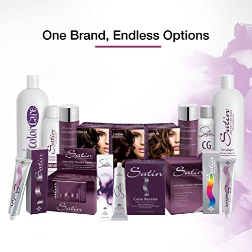 Satin Ultra Vivid Fashion Colors - Natural Series 6N Dark Blonde Permanent Hair Color (3 fl oz) - görsel 10