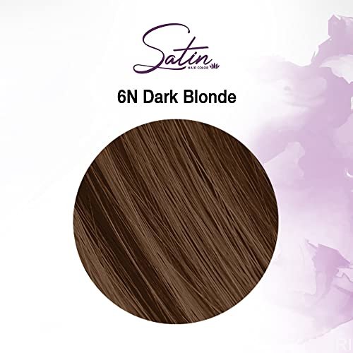 Satin Ultra Vivid Fashion Colors - Natural Series 6N Dark Blonde Permanent Hair Color (3 fl oz) - görsel 4