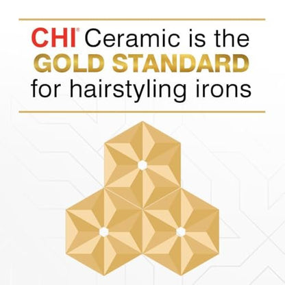 CHI Original 1 Inch Ceramic Hair Straightener Flat Iron - Advanced Ceramic Technology for Frizz-Free Smooth Shine, Floating Plates, Analog On/Off Switch, Salon-Quality Results Avelisse