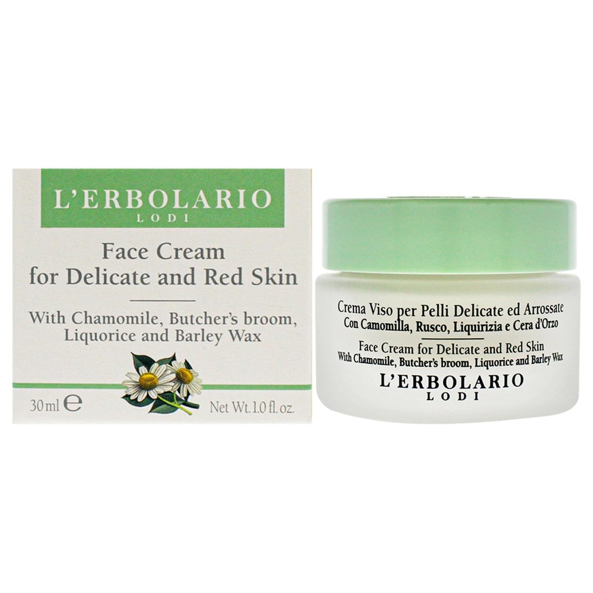 L'Erbolario Face Cream for Delicate and Red Skin – Soothing Moisturizer 1 oz - görsel 1