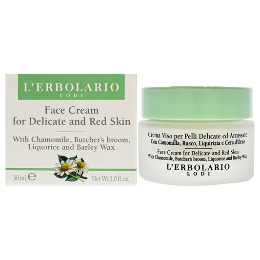 L'Erbolario Face Cream for Delicate and Red Skin – Soothing Moisturizer 1 oz