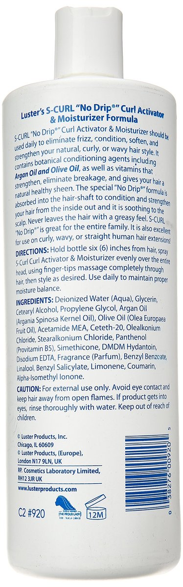 Luster's Right On Curl 32 oz – Moisturizing Hair Gel for Defined Curls & Waves Avelisse