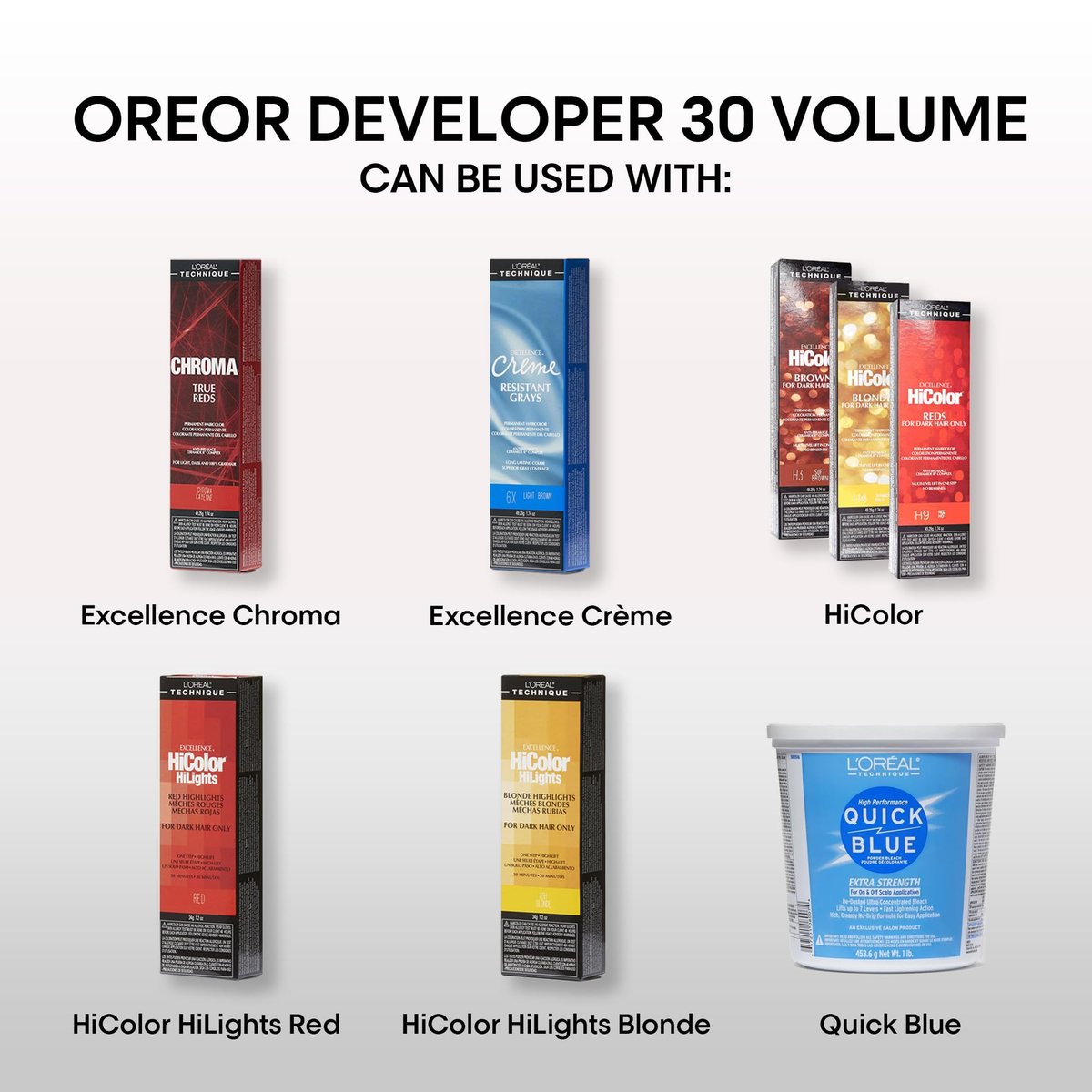 L'Oréal Technique Oreor 30 Volume Developer 8 oz - Creamy Hair Color Developer for Uniform Results - görsel 3