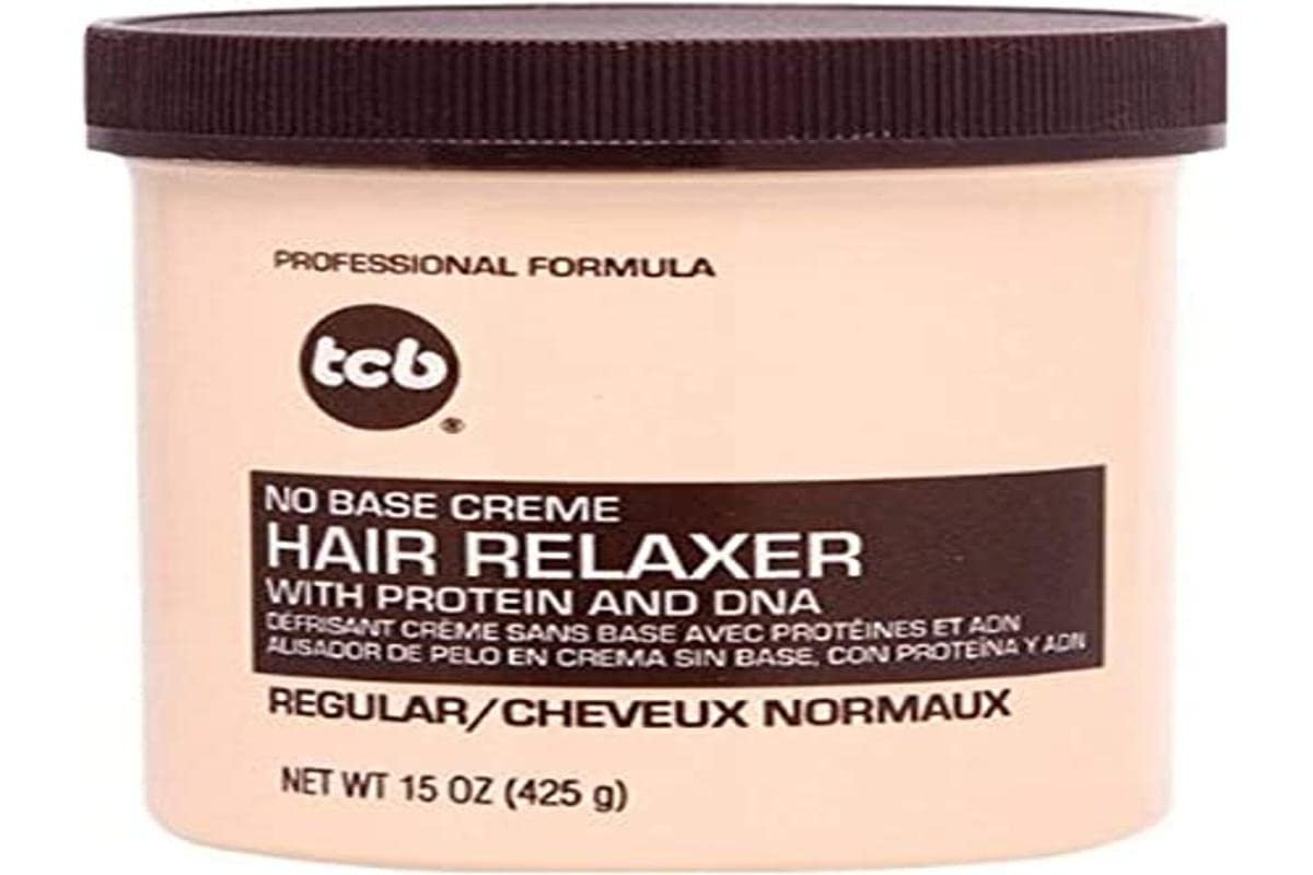 TCB No Base Creme Hair Relaxer, Regular Strength, 15 oz – Smooth & Straight Results - görsel 1