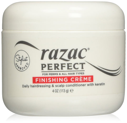 Razac Perfect for Perms Finishing Creme Daily Hairdressing and Scalp Conditioner, 4 oz