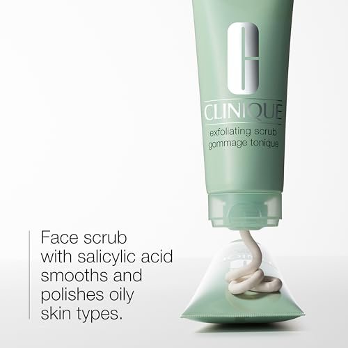 Clinique Exfoliating Face Scrub with Salicylic Acid for Oily Skin – Refreshing & Refining, 3.4 Fl Oz Avelisse