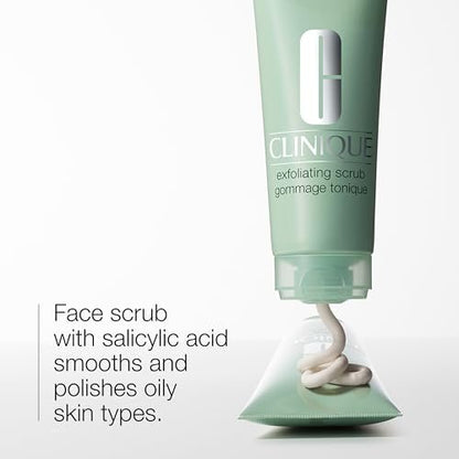 Clinique Exfoliating Face Scrub with Salicylic Acid for Oily Skin – Refreshing & Refining, 3.4 Fl Oz Avelisse