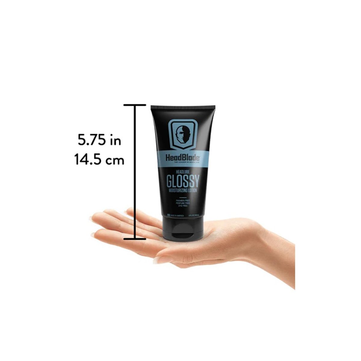 HeadBlade HeadLube Glossy Aftershave Moisturizer Lotion for Men - 5 oz - Shiny, Grease-Free Finish Avelisse