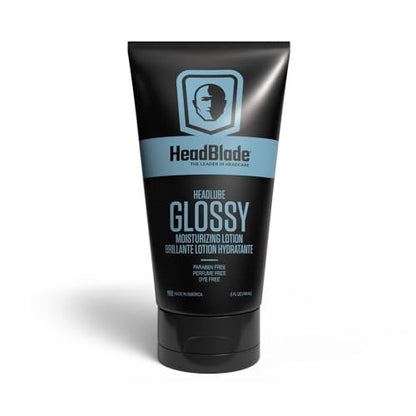 HeadBlade HeadLube Glossy Aftershave Moisturizer Lotion for Men - 5 oz - Shiny, Grease-Free Finish Avelisse