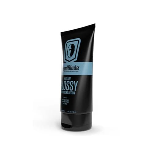 HeadBlade HeadLube Glossy Aftershave Moisturizer Lotion for Men - 5 oz - Shiny, Grease-Free Finish Avelisse