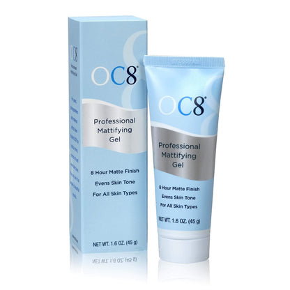 OC8 Professional Anti Shine Mattifying Gel – Oil Control Mattifier for Face, Reduces Shine & Redness for 8 Hours, 1.6 oz Avelisse